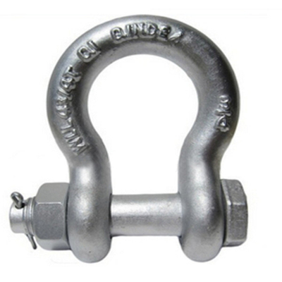 A gota forjou o tipo grilhão de Pin Anchor Shackle Galvanized Bolt do parafuso 55T da curva