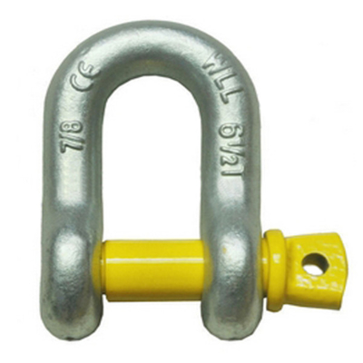 Aço de liga galvanizado 1/4 de polegada Pin Chain Shackles do parafuso ISO9001