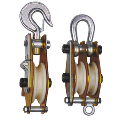 Bloco de polia dobro galvanizado 5.7mm - 15.5mm da liga de alumínio 80T