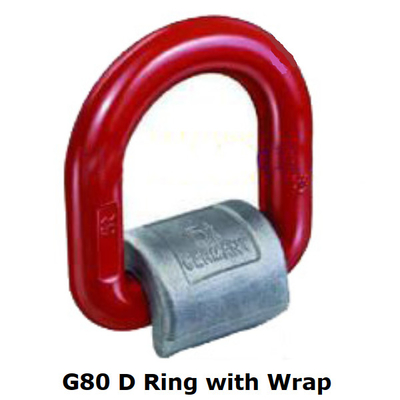 O aço carbono forjou a solda de D Ring Power Coated G80 nos anéis-D com envoltório