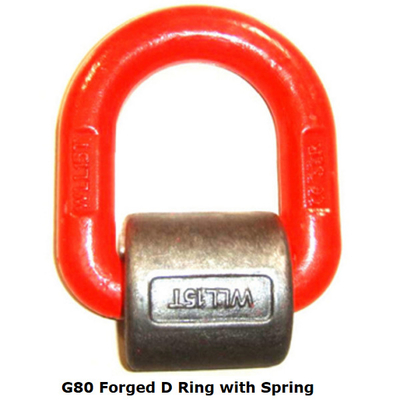 G80 forjou anéis-D de D Ring Weldable com aço de liga 1.12T da mola - 15T