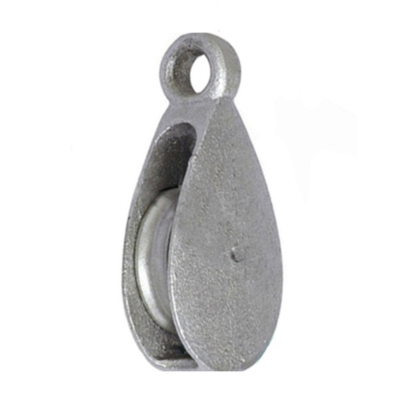 Polia de cabo de aço galvanizado Polia de cabo de polia simples 5T - 80T