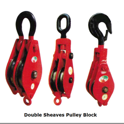 O poder revestiu Marine Rigging Hardware bloco de polia dobro da polia de 12mm - de 42mm