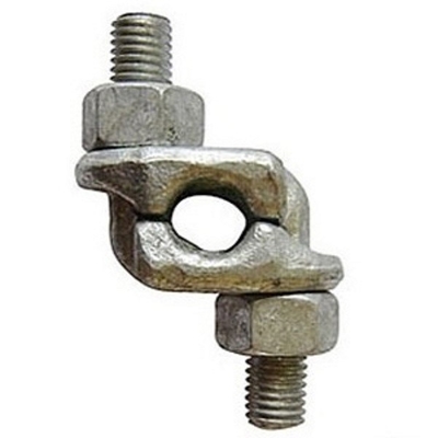 Elétricos galvanizados deixam cair as braçadeiras de cabo forjadas do grampo do aperto do punho para a corda de fio